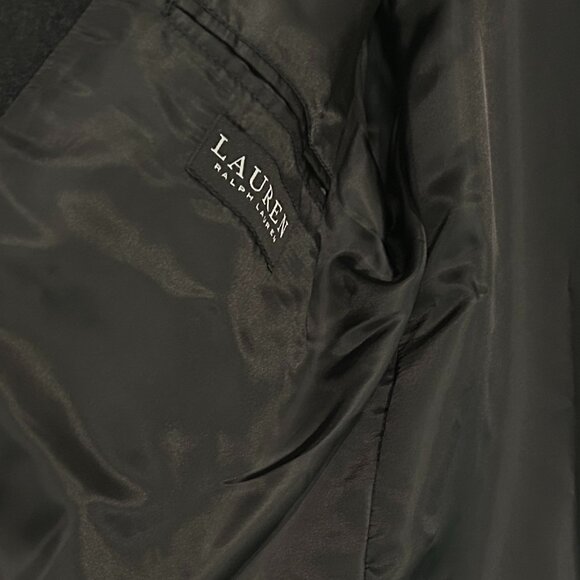 Ralph Lauren Black Label Wool Blend Peacoat Sz 44W Medium Weight Classic - Picture 4 of 6